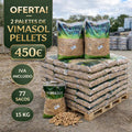 2 Palete de pellets Vimasol 72 sacos